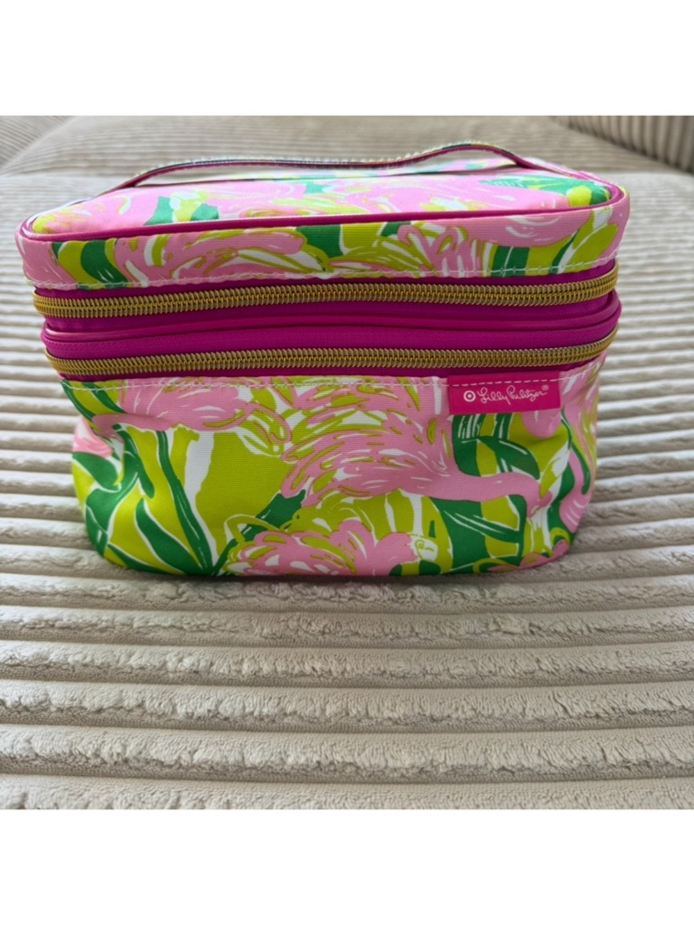 Lilly Pulitzer x Target 20th Anniversary Collection Flamingo Print Toiletry Case